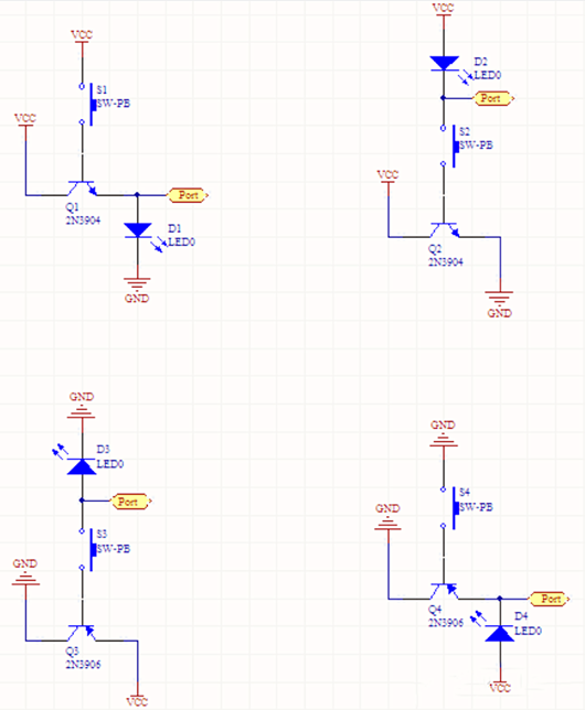 pnp與npn開(kāi)關(guān)電路