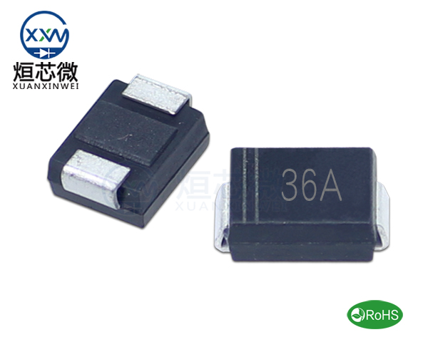 P6SMB36A參數(shù),TVS二極管P6SMB36A瞬態(tài)(變)抑制二極管